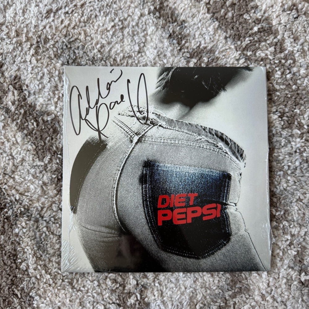 Addison Rae Signed Diet Pepsi record